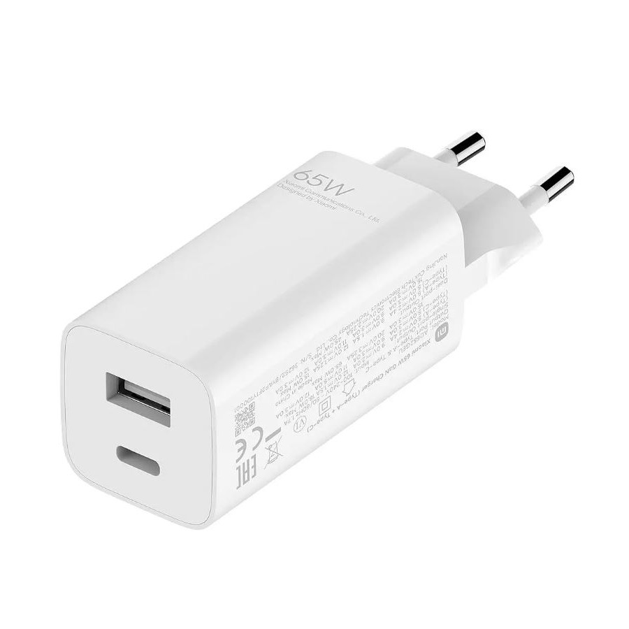 Chargeur XIAOMI Mi 65W GaN Type-A et Type-C