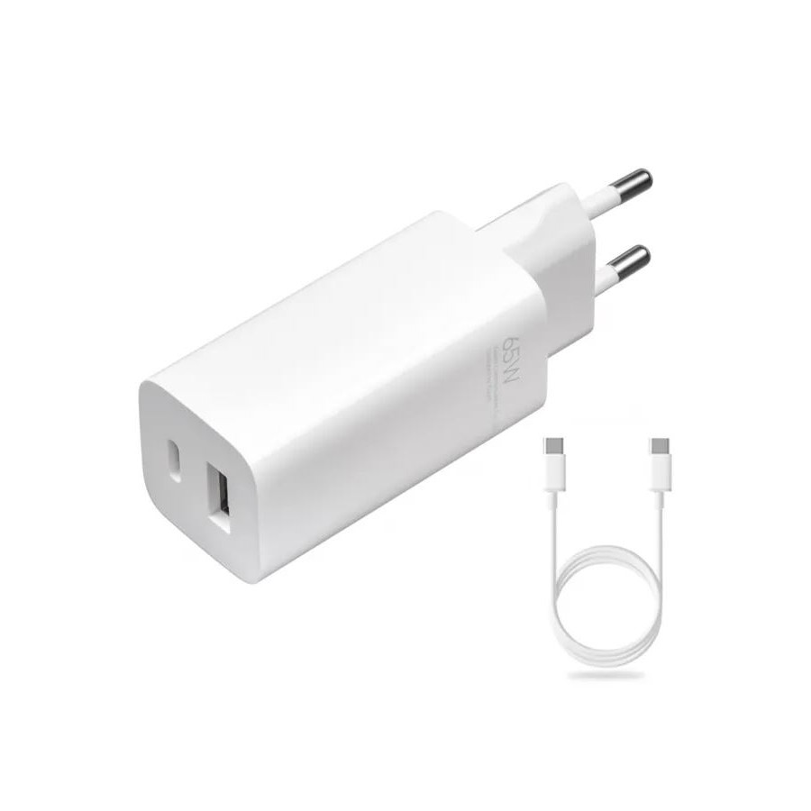 Chargeur XIAOMI Mi 65W GaN Type-A et Type-C