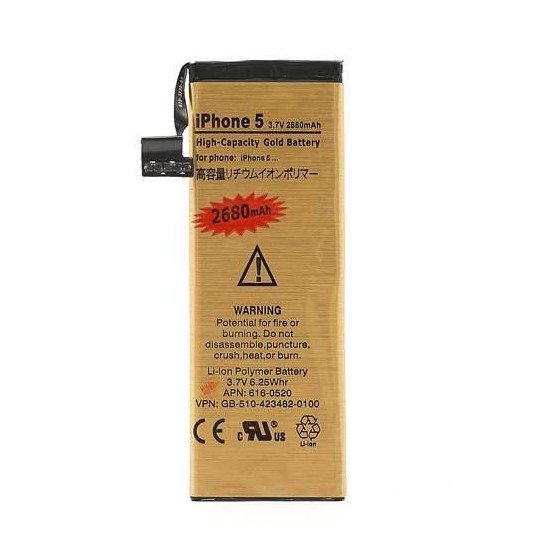 Batterie Gold Haute Capacité 2680mah - iPhone 5