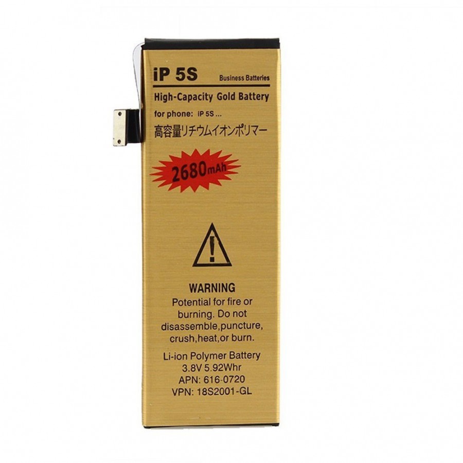 Batterie Gold Haute Capacité 2680mah + Outils - iPhone 5S