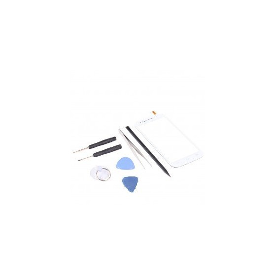 Kit de réparation VItre Tactile Blanc - Wiko Cink Five