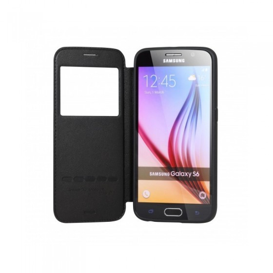 Etui Housse Noir à rabat G-Case - Samsung Galaxy S6 
