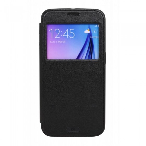 Etui Housse Noir à rabat G-Case - Samsung Galaxy S6 