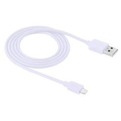 Câble USB à 8 Pins iOS9 1m - iPhone 6S/6 Plus/5/S/C Blanc