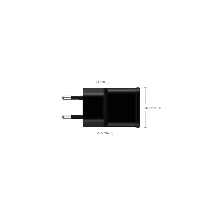 Samsung Chargeur secteur USB + câble P30 pour Galaxy Tab (BULK)