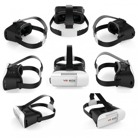 Lunettes casque réalité virtuelle 3D VR BOX Gamepad télécommande iPhone Samsung