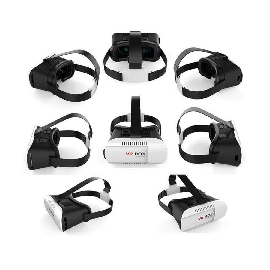 Lunettes casque réalité virtuelle 3D VR BOX Gamepad télécommande iPhone Samsung