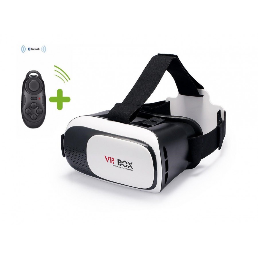 Casque Réalité Virtuelle VR BOX avec Manette Bluetooth