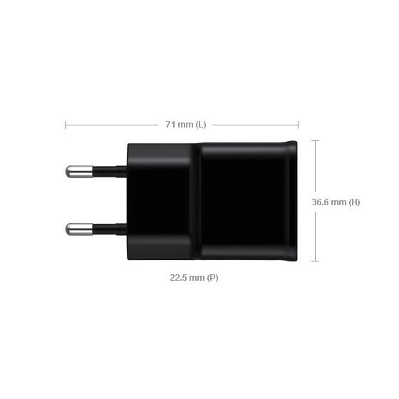 Samsung Chargeur secteur USB + câble P30 pour Galaxy Tab (BULK)