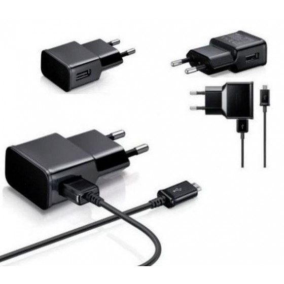 Chargeur Secteur 2A + Câble micro USB couleur Noir - Samsung