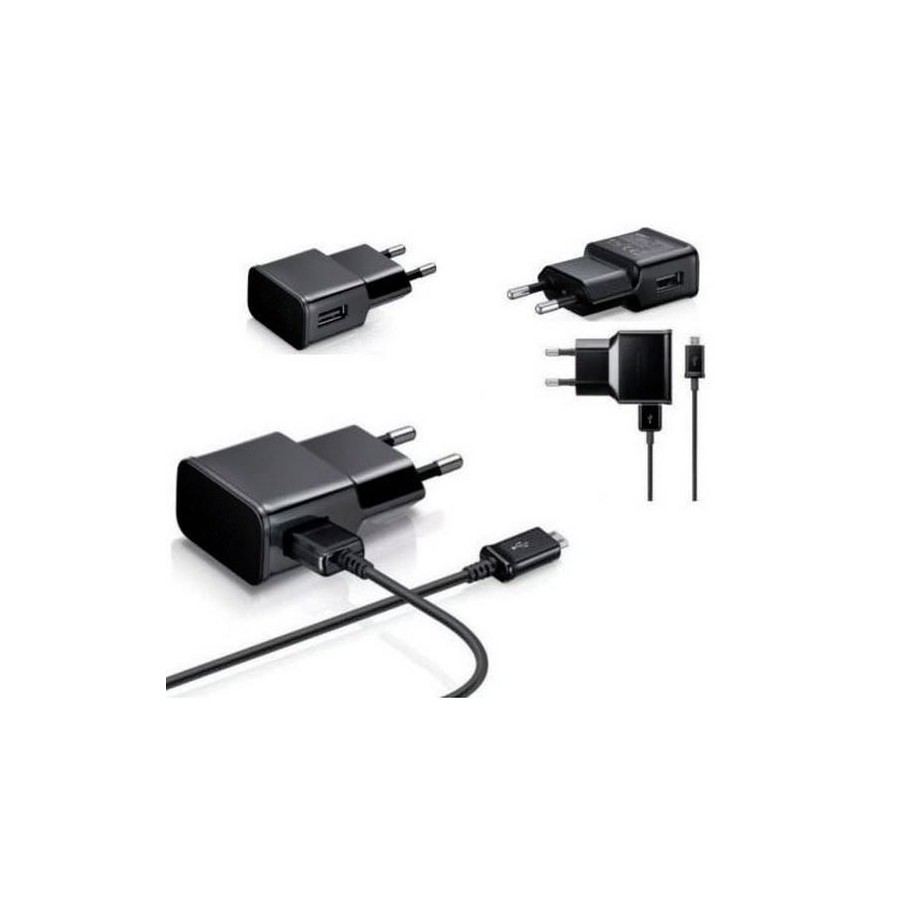 Chargeur Secteur 2A + Câble micro USB couleur Noir - Samsung