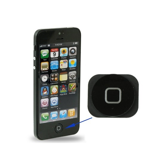 Bouton Home Noir - iPhone 5 / 5C 