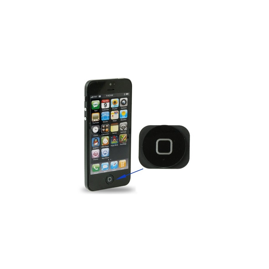 Bouton Home Noir - iPhone 5 / 5C 