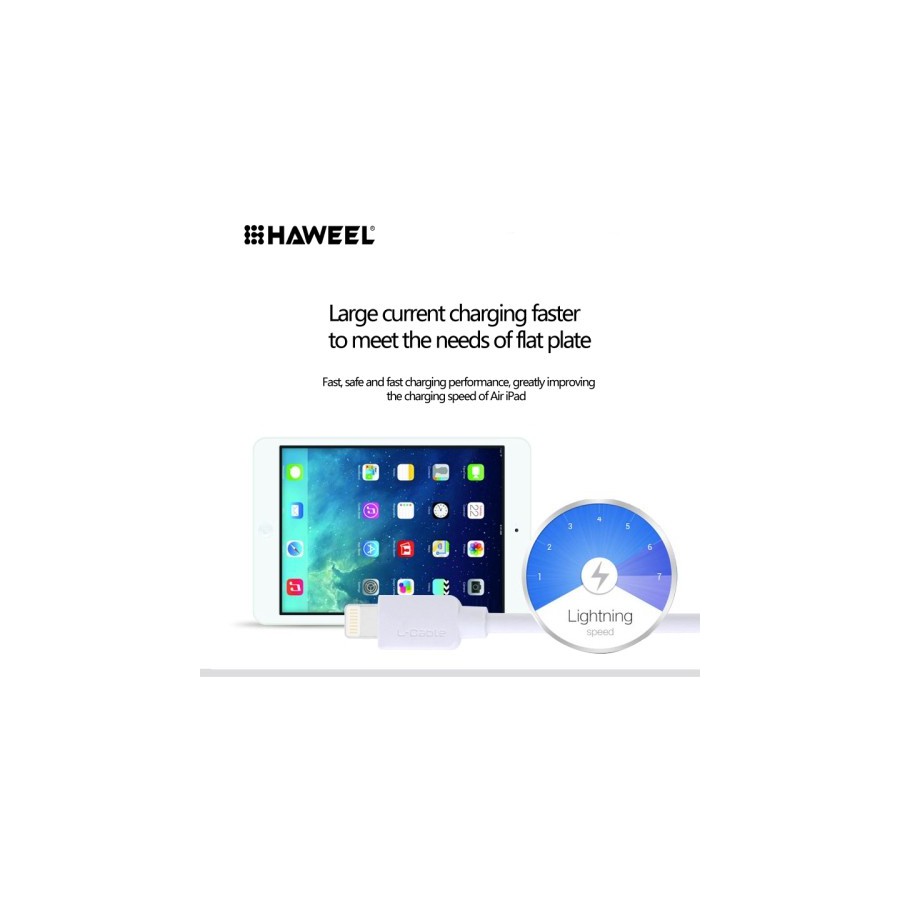 Câble USB Lightning Blanc - iPhone 5/5S/5C, 6/6S, 6 Plus/6S PLus 