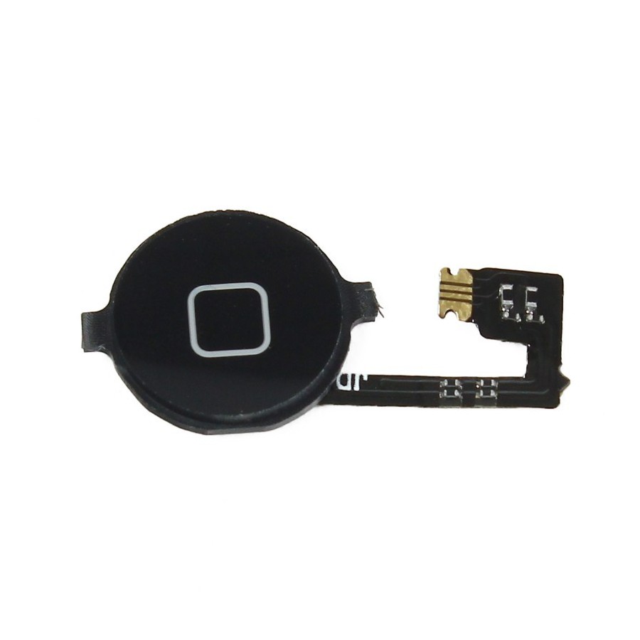 Bouton home noir + nappe - iPhone 4