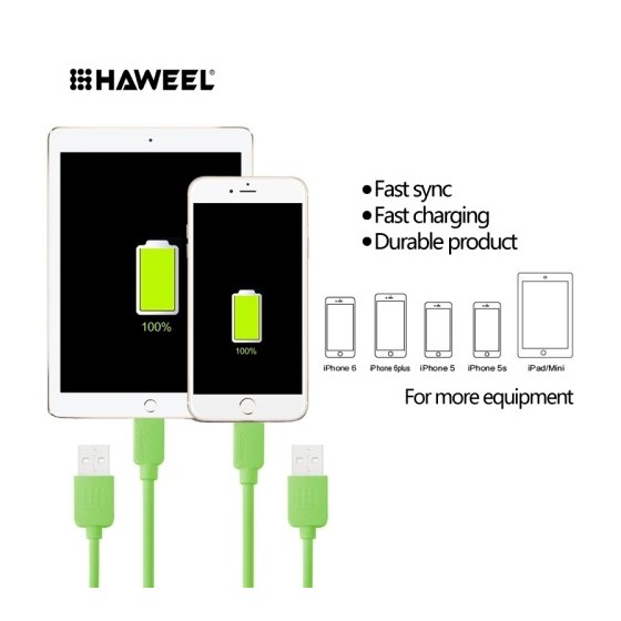 Câble Lightning USB iOS9 1m - iPhone 5/5S/5C, 6/6S, 6 Plus/6S PLus 
