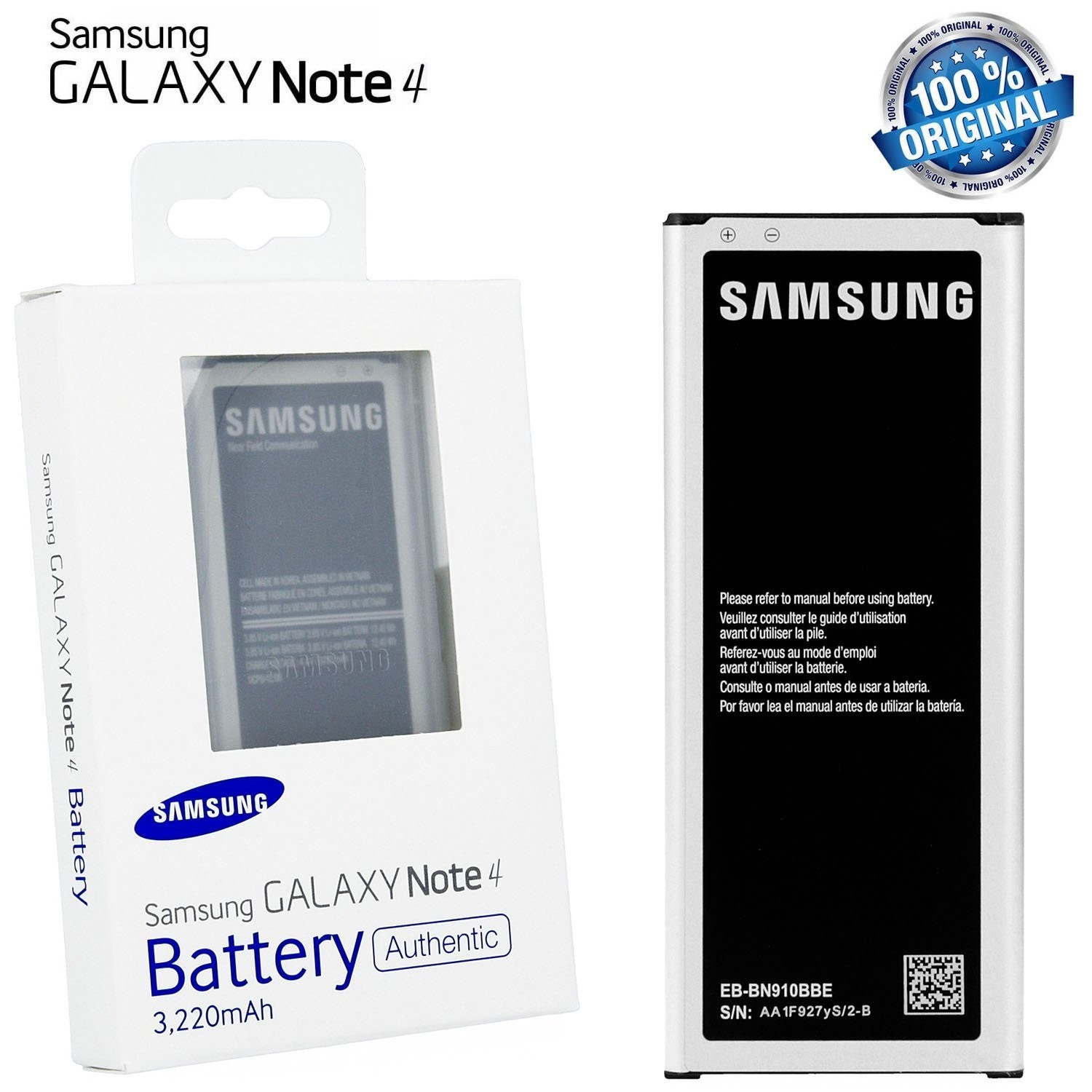 Batterie Samsung Eb Bn910bbe Pour Galaxy Note 4
