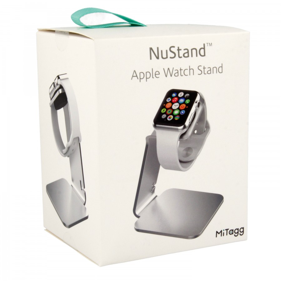 Support de bureau MiTagg NuStand en Allu Claire pour Apple Watch