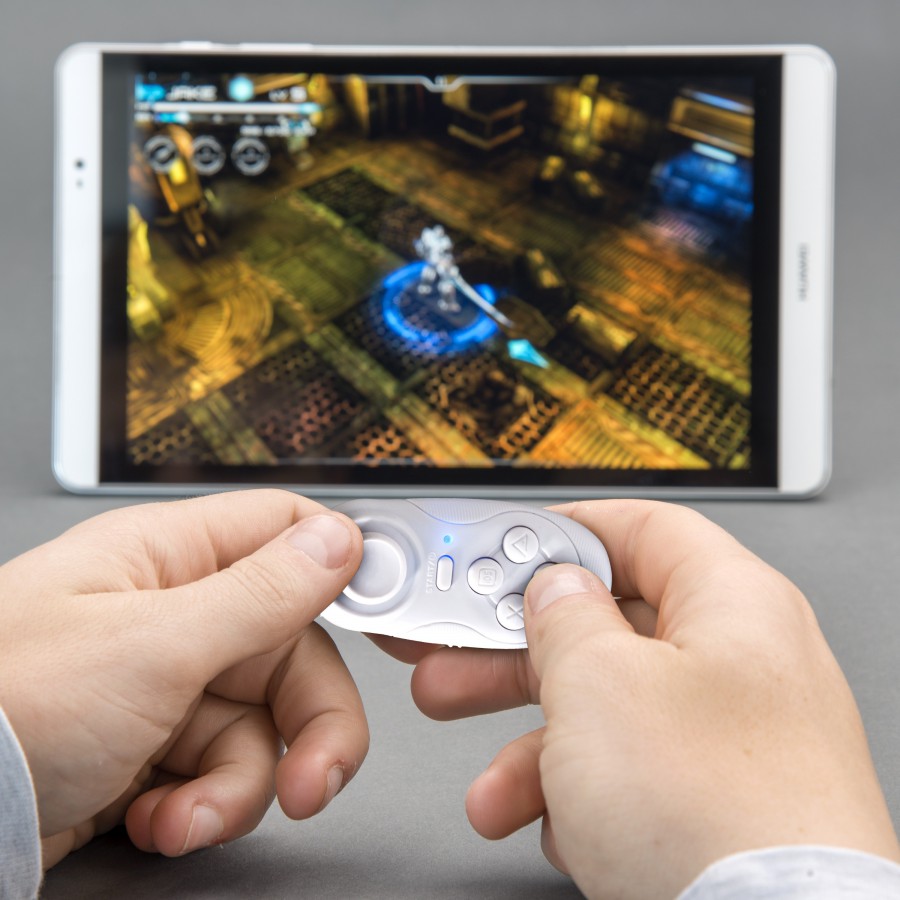 Mini GamePad Bluetooth, 4smarts Basic pour iOS et Android  - Blanc