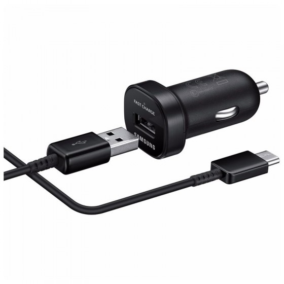 Chargeur voiture Samsung Original + Câble USB type C - charge rapide 2A - EPLN930
