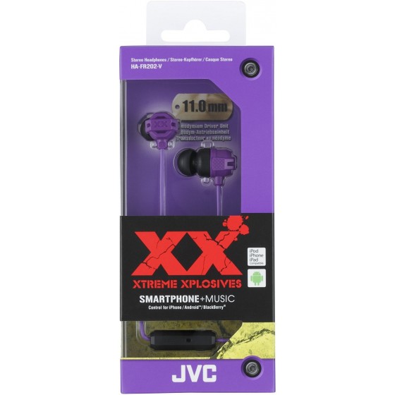 JVC Ecouteur Stéréo HA-FR202-V Violet