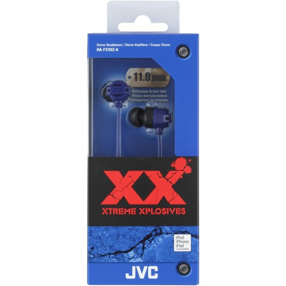 JVC Ecouteur Stéréo HA-FX102-A Bleu