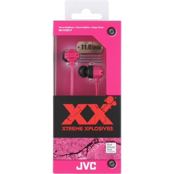 JVC Ecouteur Stéréo HA-FX102-P Rose