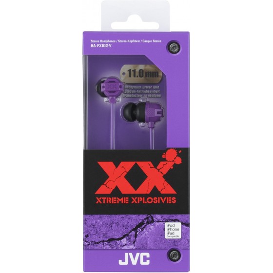 JVC Ecouteur Stéréo HA-FX102-V Violet