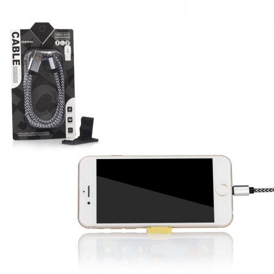 Câble USB Lightning 2m tressé incassable pour iPhone et iPad – Allu