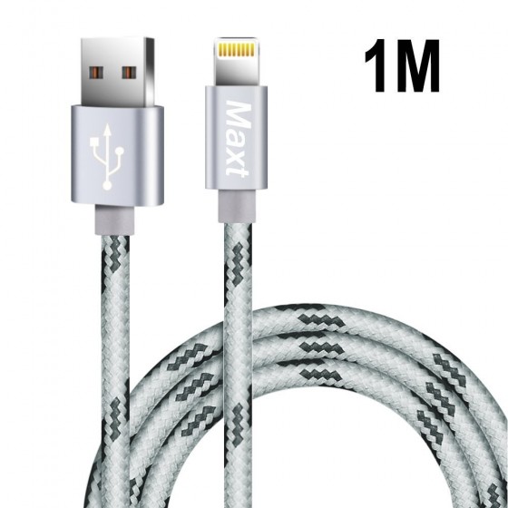 Câble USB Lightning 1m tressé incassable pour iPhone et iPad – Allu