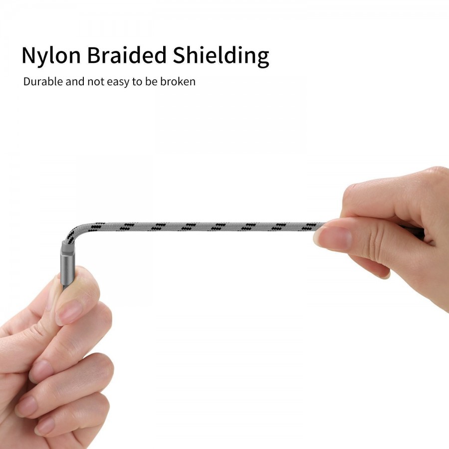 Câble USB Lightning 1m tressé incassable pour iPhone et iPad – Allu