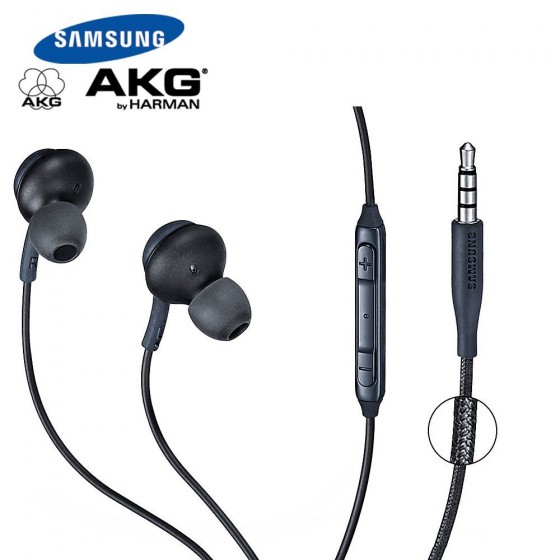 Écouteurs Kit Main Libres AKG Samsung et Autres Modèle Smartphone Blanc et  Noir