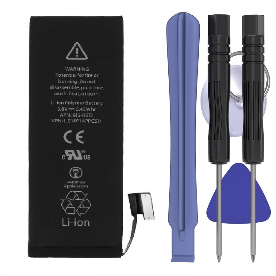 Batterie iPhone 5 avec Kite 5 Outils