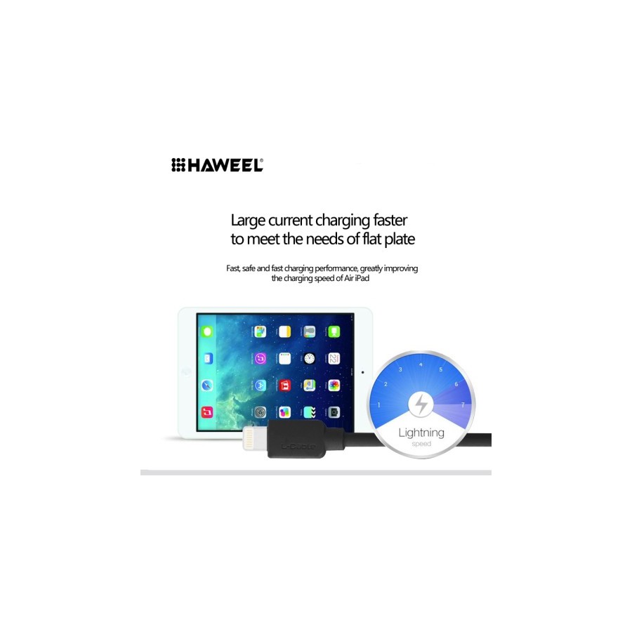 Câble Lightning USB iOS9 1m - iPhone 5/5S/5C, 6/6S, 6 Plus/6S PLus 