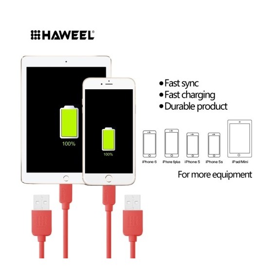 Câble Lightning USB iOS9 1m - iPhone 5/5S/5C, 6/6S, 6 Plus/6S PLus 