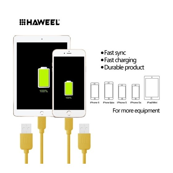 Câble Lightning USB iOS9 1m - iPhone 5/5S/5C, 6/6S, 6 Plus/6S PLus 