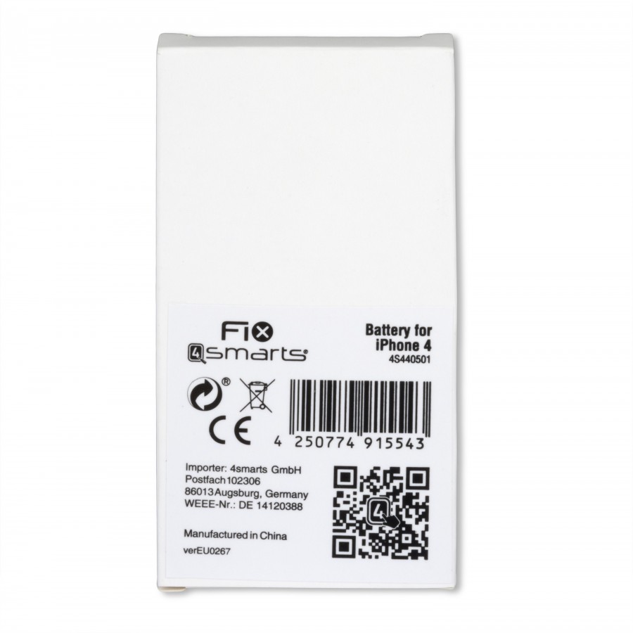 FIX4samrts Batterie pour iPhone 4