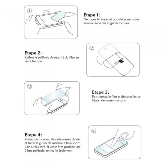 Film de protection verre trempé Ultra-résistant OKMORE – iPhone 7