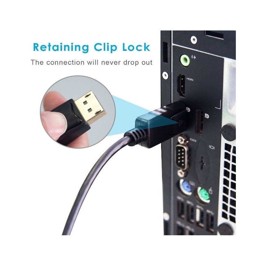 Rankie Câble DisplayPort vers HDMI, Résolution 4K, 3 m