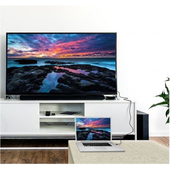 Rankie Câble DisplayPort vers HDMI, Résolution 4K, 3 m