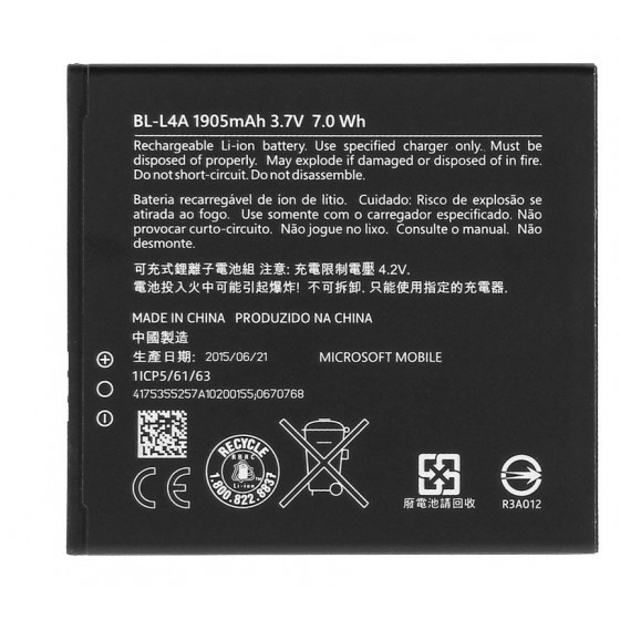Batterie BL-L4A - Microsoft Lumia 535