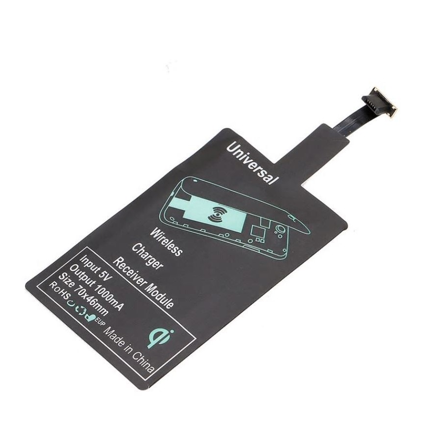 Récepteur de charge sans fil avec Patch de réception pour téléphones Micro USB Type A