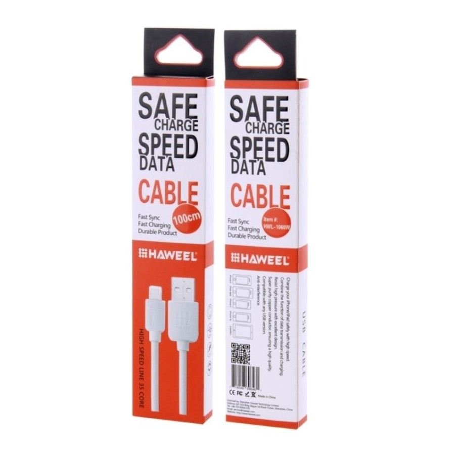 Câble Lightning USB iOS9 1m - Blanc Câble Lightning USB iOS9 1m - Blanc