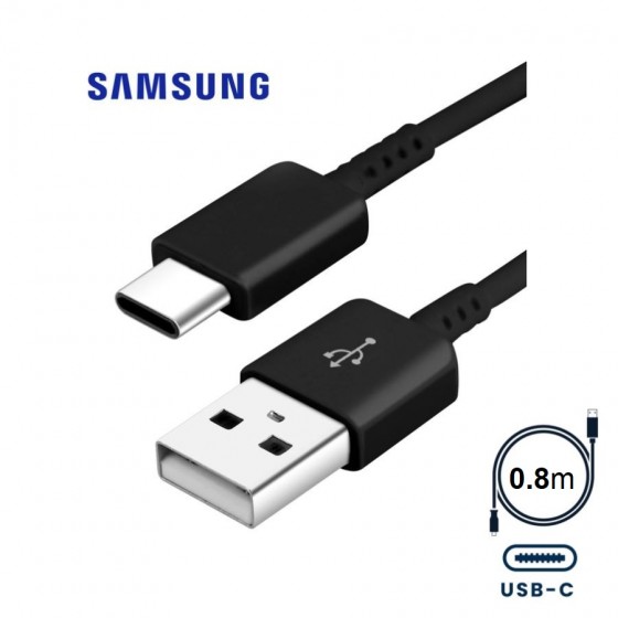 Câble Samsung USB Type-C EP-DR140ABE 0.8m Noir