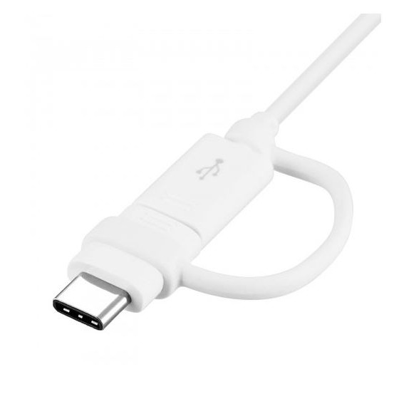 Combo câble Samsung Type-C et Micro USB EP-DG930DW, blanc