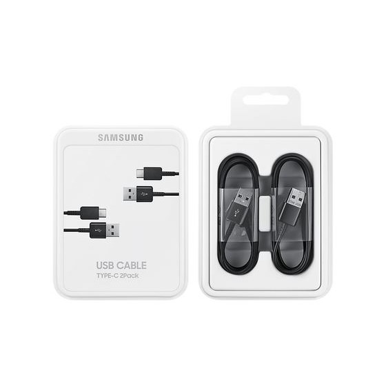 Pack 2 x Câble Samsung USB Type-C EP-DG930MBE 1.5M. Noir
