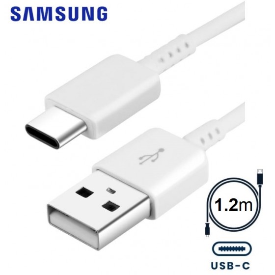 Câble Samsung USB Type-C EP-DG970BWE Fast charge 1.2M. Blanc