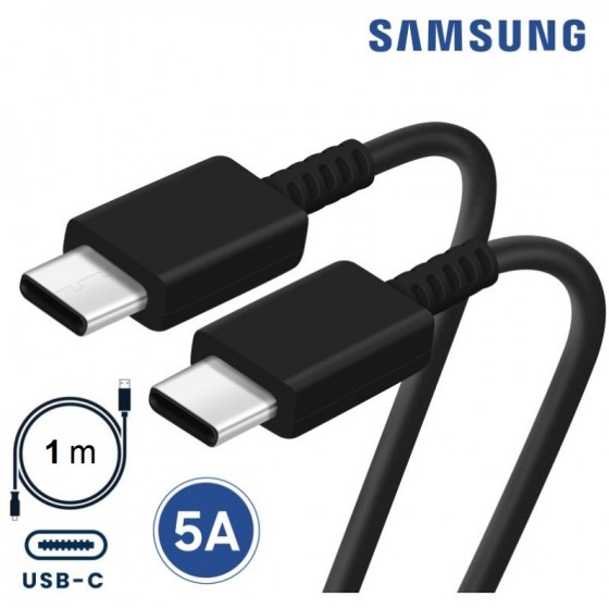Câble Samsung Type-C vers Type-C, 1 m/ EP-DA705BBE, Noir