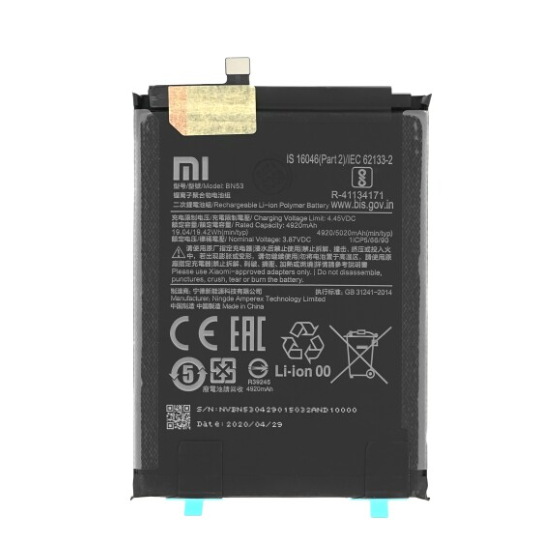 BN53. Batterie Xiaomi Redmi Note 9 Pro