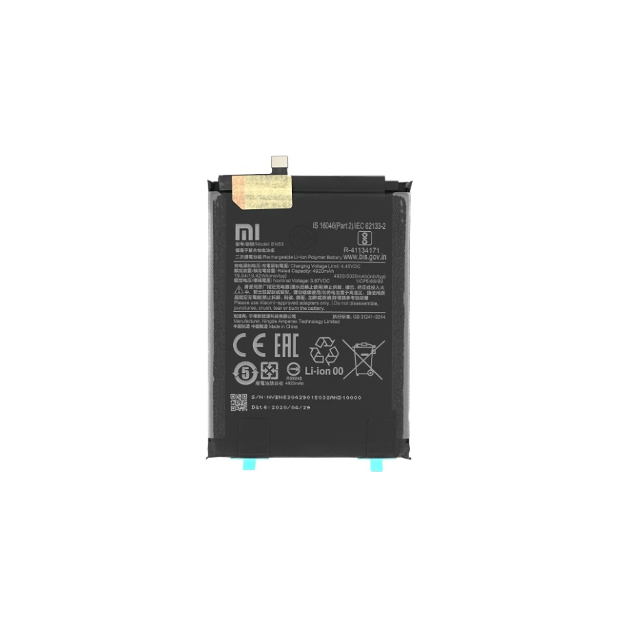 BN53. Batterie Xiaomi Redmi Note 9 Pro